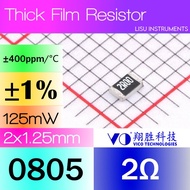 2R 0805 ±1% 125mW SMD Thick Film Resistor 2R 2R00 SCR0805F2R VO
