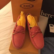 Tod's專櫃真品正品粉紅色豆豆鞋