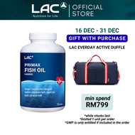 [Expiry Mar 2027] LAC Primax Fish Oil 1468mg (120 Softgels) for Blood Pressure Cholesterol Vision Me