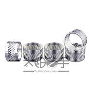 6pcs/set 3.5cm Perforated Ring Stainless Steel Material Round Tart Ring Holes Mousse Circle Baking Cake Ring Tart Mold