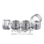 6pcs/set 3.5cm Perforated Ring Stainless Steel Material Round Tart Ring Holes Mousse Circle Baking C