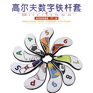 【Zipper Closure】 Golf Iron Cover Waterproof PU material Iron Cover Golf Club Cover Golf Head Cover G