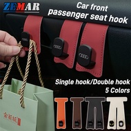Audi Car Co-pilot Leather Double Hook Front Passenger Seat Hook Front Passenger Glove Box Storage Bo
