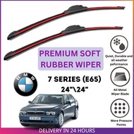 BMW 7 Series 2001 - 2008 (E65,E66,E67,E68) PREMIUM SOFT RUBBER WIPER BLADE (2PCS/SET)