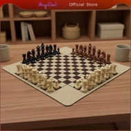 MagiDeal 4 Player Chess Board Game Large Professional Chess Pieces Educational Chess Set for Kids an