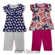 Pyjamas Girls / Baju Tidur Kanak-Kanak Perempuan / Tshirt dan Seluar Panjang ( 1 - 8 Tahun )