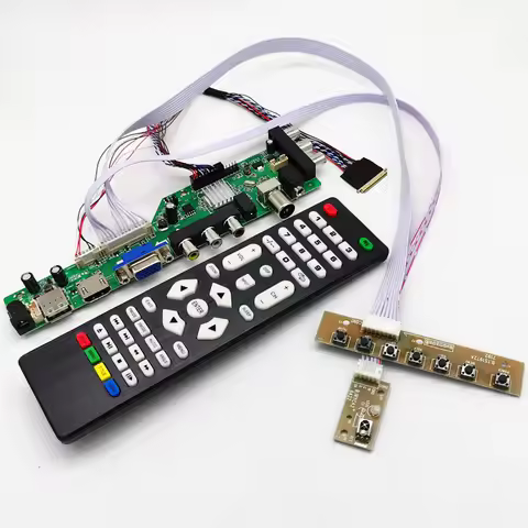 D3663LUA V56 V59 Universal DVB-T LCD Digital TV Driver Board Kit for 13.3 inch 14 inch 15.6 inch 40p