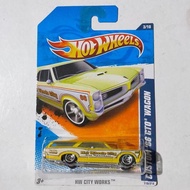 HW Hotwheels Hot Wheels Custom 66 GTO Wagon yellow 2010 City WorkHW