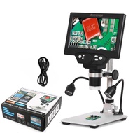1200X กล้องจุลทรรศน์ดิจิตอล12MP วิดีโออิเล็กทรอนิกส์กล้องจุลทรรศน์7นิ้ว HD LCD กล้องส่องซ่อมโทรศัพท์