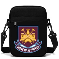 Men's Sling Bag Mini West Ham Club Ball 100% Material Cordura Canvas/Men's Sling Bag Mini Football Club Motif/Sling Bag Mini Football Club West Ham United