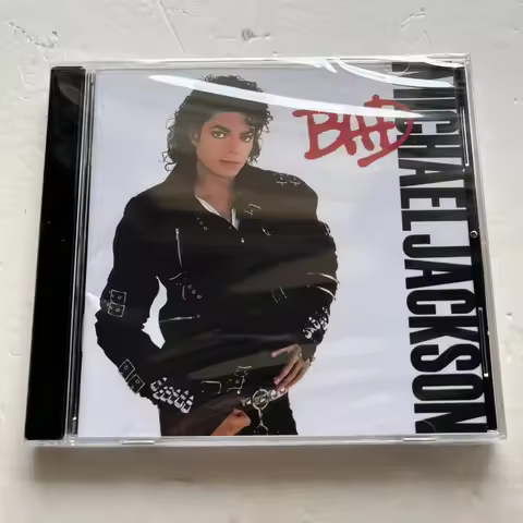 Pop King Studio CD Album, Black Outfit Portrait Cover Art Style, Iconic 80s Dance-Pop Tracks for Mus