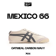 0nitsuka Tiger Deluxe Mexico 66 Oatmeal Carbon Navy Men's Women's Shoes 0nitsuka Men's Shoes 0nitsuk