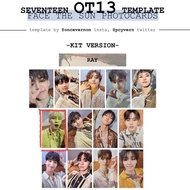 放Seventeen 全圓佑 Wonwoo be the sun kit (ray ver.) 小卡