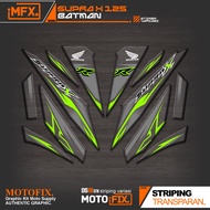 UV TRANSPARENT STRIPING SUPRA X 125 BATMAN MOTIF IP29 WAVE 125 BETMEN STICKER SIMPLE GRAPHICBENING