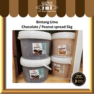 Chocolate / Peanut Spread 5kg BINTANG LIMA Five Star Kacang tanah paste