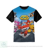 3D Kids T-Shirt | Printing Clothes - Super Wings Airport Anime Clothes for Ages 1-12 Years