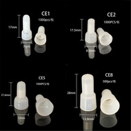 CE1, CE2, CE5 caps, bags of 100, wire connection Cosse, shortcut connector