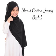 BORONG SHAWL COTTON JERSEY BUDAK 20 PCS IRONLESS