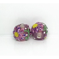 Imported Glass Beads Japanese Style Glass Beads Flower Beads Transfer Beads Bracelet Necklace Beads 