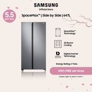 Samsung RS62R5004M9/SS, Side-by-side Refrigerator, 647L, 2 Ticks
