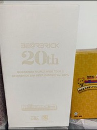Bearbrick Be@rbrick 400% + 200%  400% 20週年 空山基 200% 金色招財貓（盒不完美）