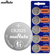[GENUINE IMPORTED] MURATA CR2025 3V Lithium Button Battery for remotes, electronic keys for cars, mo