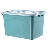 Extra Large Plastic Storage Box Heavy-Duty Reinforced Moving Organizer for Home Clothes Durable Stor