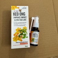 Xịt họng Keo ong Nano bạc xuyên tâm liên cải thiện các triệu chứng của viêm họng viêm nhiễm vùng miệ