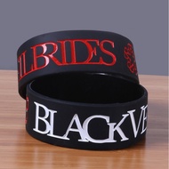 Black Veil Brides rock band music Silicone Rubber Wristband bracelet