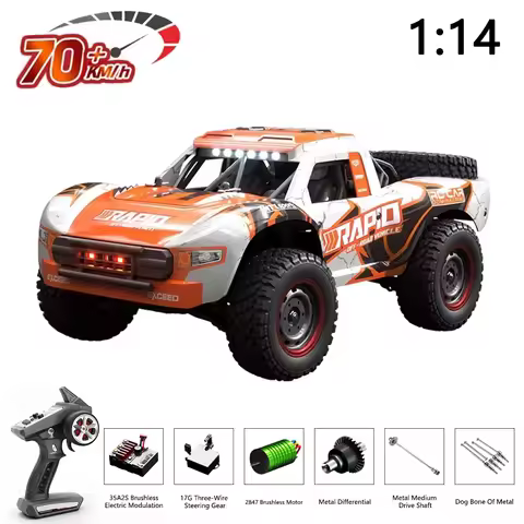 Q130 Q130C RC Car 1/14 4WD Off-road Brushless Motor Remote Control Cars High Speed Drift PickupTruck