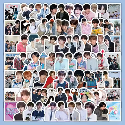 10/50/103PCS Nct Wish Stickers South Korean Boy Band Sticker Luggage Laptop Phone Guitar Car Bike Sk