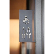 Director toilet disable restaurant drawing sign