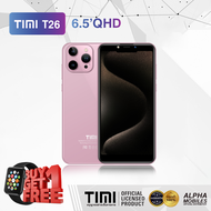 TIMI T26 (6+128GB) โทรศัพท์มือถือ Android 11 จอใหญ่ 6.5 นิ้ว แบตเตอรี่ 5500mAh กล้อง 13MP ประกันศูนย์ไทย 1 ปี