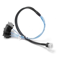 MINI SATA HD SFF-8643 To SAS SFF-8482 29P 2-in-1 Server High-speed Connection Cable -50cm 100cm