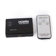 HDMI 切換 1 至 3 端口連紅外線遙控  fdpckp HDMI Switch 1 To 3 Ports with IR Remote Control Type-C Adaptor Lightn