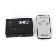 HDMI 切換 1 至 3 端口連紅外線遙控  fdpckp HDMI Switch 1 To 3 Ports with IR Remote Control Type-C Adaptor Lightning usb hub adapter 轉換器 快速充電 fast charging 配適器 適配器 集線器 一拖四 usb 3.0 hub 擴展器 分線器 hdmi hub 外接口 switcher