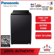 [MUAR & MELAKA ONLY] Panasonic NA-FD180V3BT / NA-FD180W3BT 18KG Inverter & Hot Wash Top Load Washer