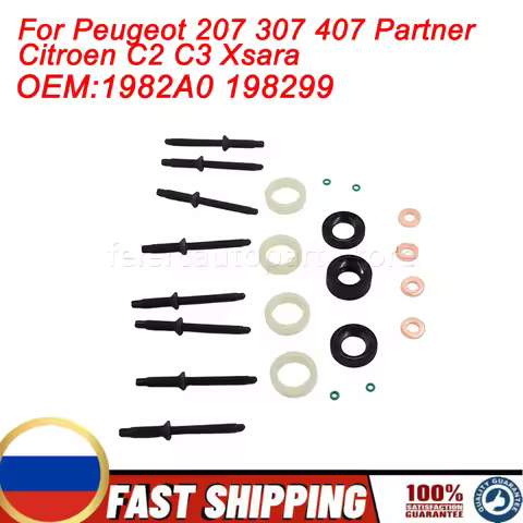 1.6 HDi Diesel Injector Seal Washer Protector O-Ring Kit 1982A0 198299 For Peugeot 207 307 407 Partn