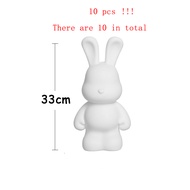 Thailand delivery Vinyl doll fluid rabbit white embryo 10 packs with piggy bank