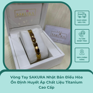 Vòng Tay SAKURA Nhật Bản Điều Hòa Ổn Định Huyết Áp Chất Liệu Titanium Cao Cấp - Xuân Nghi Store
