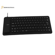 Silicone Mute Soft Keyboard 85-Key Computer Keyboard USB Wired Keyboard