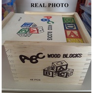 ABC 48PCS WOOD BLOCK