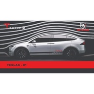 TESLA X CAR BODY STICKER SET TESLAX - 01
