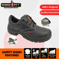 Hammer Kings HK2 Safety Shoes Steel Toe Cap Steel Midsole Leather Safety Shoes Anti-Slip 15001