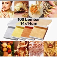 New100 Sheets Gold Foil Paper Gold Foil Sheet Gold Foil Paper