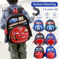 Spiderman School Child Bag Captain America Backpack Kids Bag Kindergarten Primary School