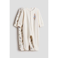 H&M(H&M) 2-pack sleepsuits with full feet 1201230_5