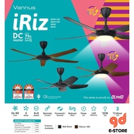 Alpha Vannus IRIZ 5 Blades DC Motor 8 Speeds 40'' 56'' LED