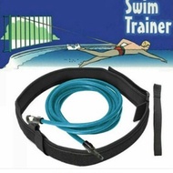 RONGJINGMALL เชือกยางยืดโยงสำหรับว่ายน้ำเด็ก3M 4ม. เชือกฝึกซ้อมว่ายน้ำเข็มขัดยืดท่อน้ำยางความปลอดภัยยางยืดออกกำลังกายว่ายน้ำเข็มขัดสายแรงต้านสำหรับออกกำลังกายสำหรับสระว่ายน้ำออกกำลังกายบันจี้จั้น