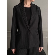 Striped Blazer - Woman At Work
